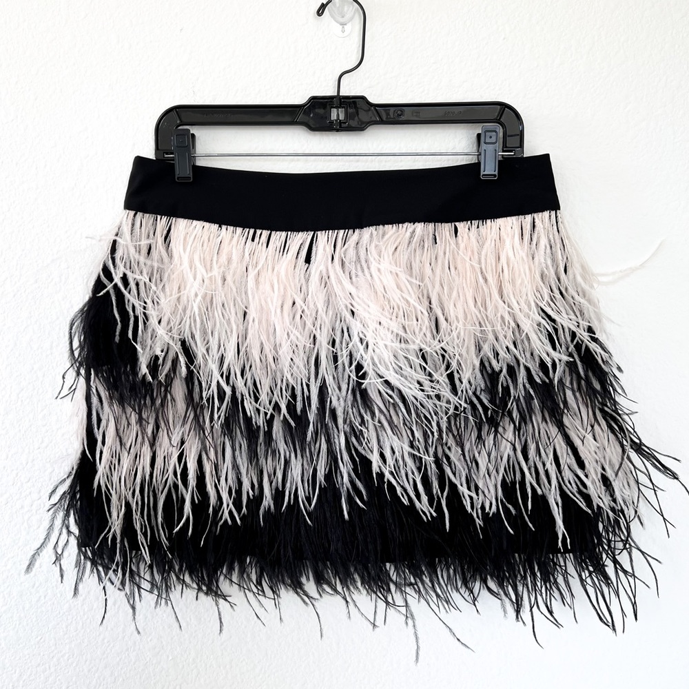 Club Monaco Genuine Feather Mini Skirt